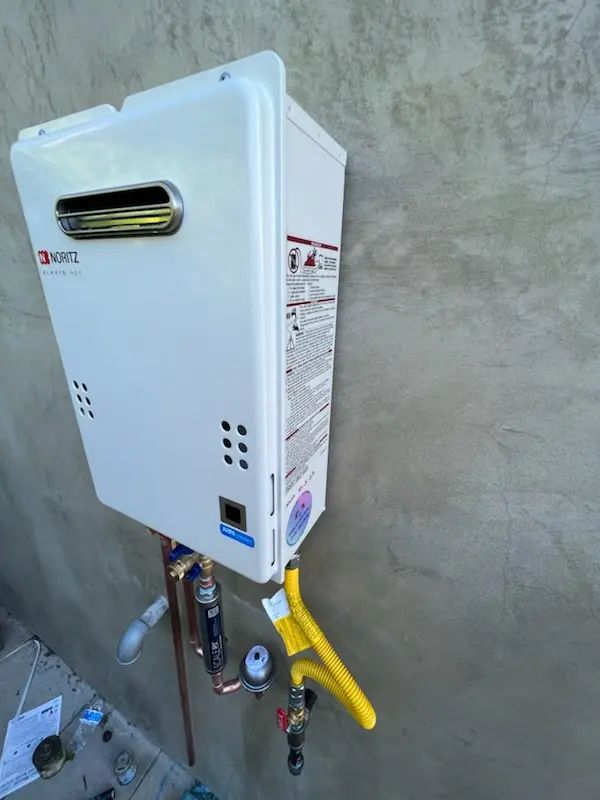 Tankless water heater installation for Melrose homes